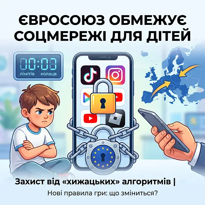 Прощай, бесконечный скроллинг: почему ЕС ограничит доступ детей к соцсетям