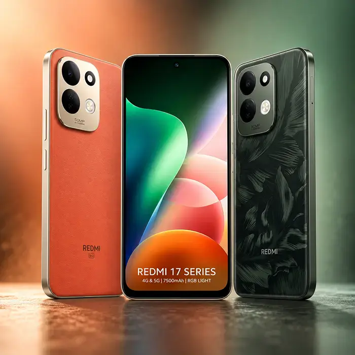 Нові Redmi 17 4G та 5G: батарея 7500 мАг, RGB-діод та свіжий погляд на бюджетники