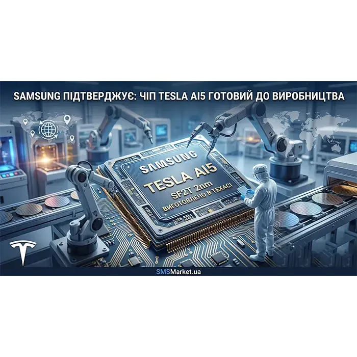 Маск обрав Samsung: новий 2-нанометровий процесор Tesla AI5 готовий до конвеєра