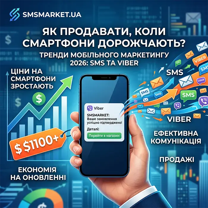 Смартфоны дорожают, а клиенты остаются: как бизнесу продавать в 2026 году через SMS и Viber