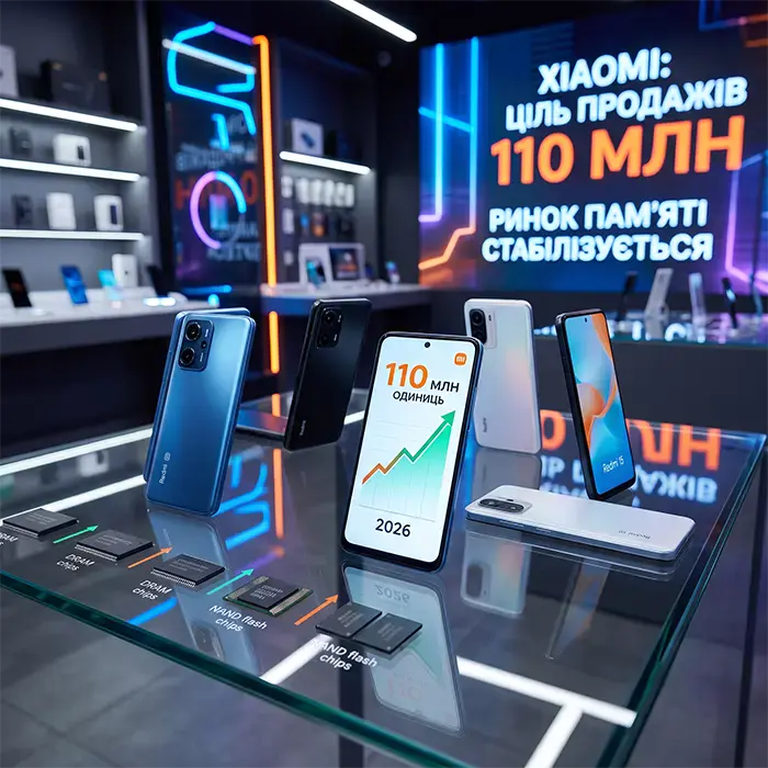 Xiaomi поднимает план продаж до 110 млн смартфонов: дефицит памяти наконец-то отступает?