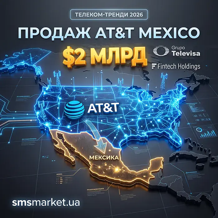 Продаж AT&T Mexico за $2 мільярди: чому телеком-гіганти згортають експансію та інвестують у 5G і ШІ