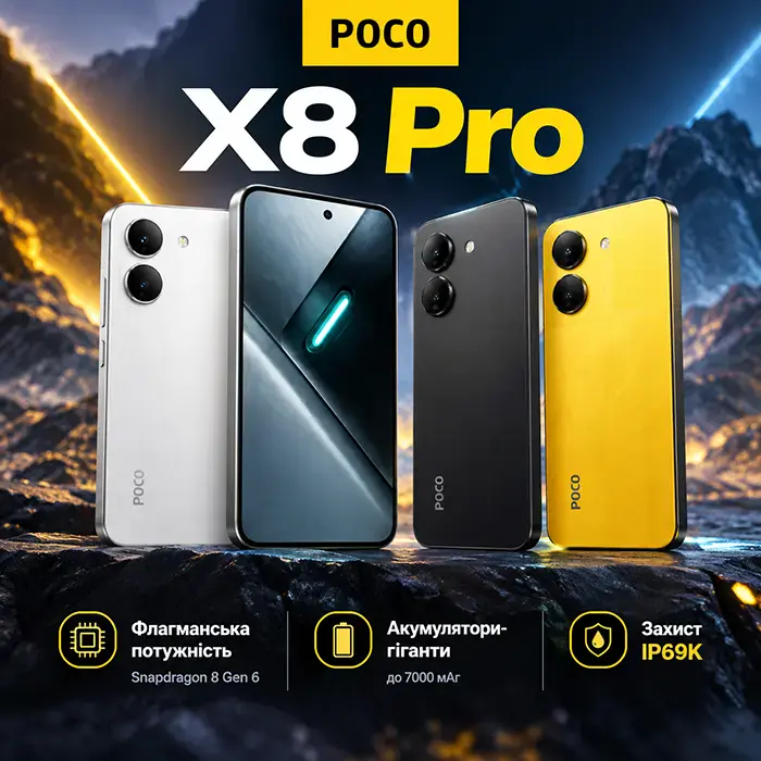 Огляд серії POCO X8 Pro: компактний прорив X8 Pro та ультимативний X8 Pro Max