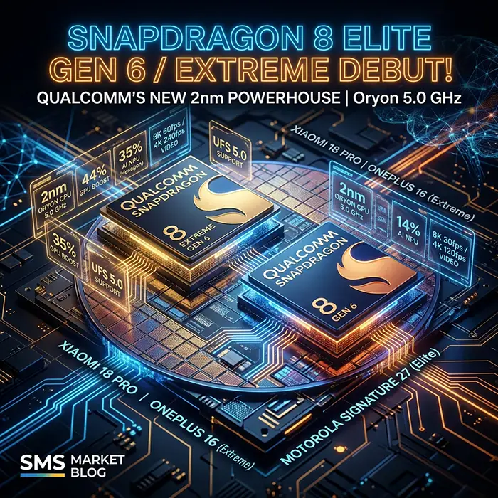 Qualcomm розігнала кремній до 5 ГГц: що вміють Snapdragon 8 Elite Gen 6 та Extreme