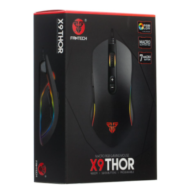 Проводная Мышь USB Fantech X9 Black, Чёрный