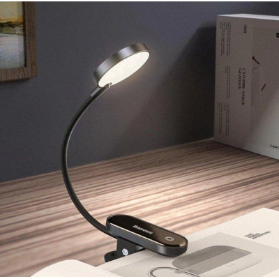 Універсальна настільна акумуляторна лампа з кліпсою Baseus LED Lamp DGRAD-0G Mini Clip