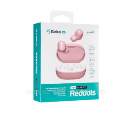 BT Навушники Gelius Pro Reddots GP-TWS010 Рожеві