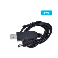Кабель для роутеру USB- DC 12V GEN2 ( З перетворювачем) Black Чорний