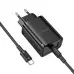 Мережевий зарядний пристрій Borofone BA87A 1PD+1USB 65W + Type-C to Type-C Black, Чорний