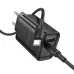 Мережевий зарядний пристрій Borofone BA87A 1PD+1USB 65W + Type-C to Type-C Black, Чорний