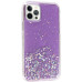 Чехол накладка Star Glitter iPhone 12/12 Pro Сиреневая