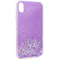 Чохол накладка Star Glitter iPhone XR Бузкова Чохол накладка Star Glitter iPhone XR Бузкова