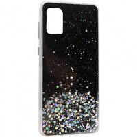 Чохол накладка Star Glitter Samsung A025 (A02s) Чорна (M)