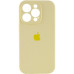 Чехол накладка HC iPhone 15 Pro Желтая (Mellow Yellow) Full
