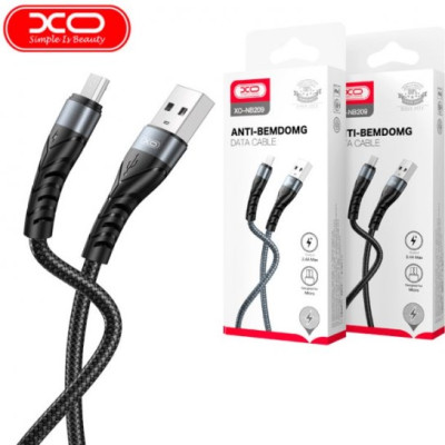 Кабель дата XO NB209 MicroUSB 1м Чёрный