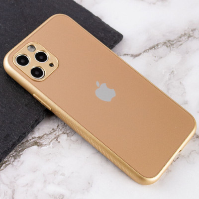 Чехол накладка Full Frosted iPhone 11 Pro Max Золотая