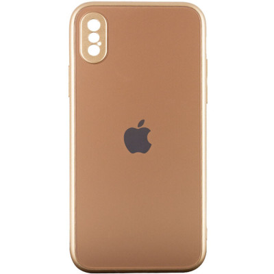Чехол накладка Full Frosted iPhone X Золотая