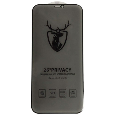 Защитное стекло Max Privacy 3D iPhone 14 Pro Max Чёрное