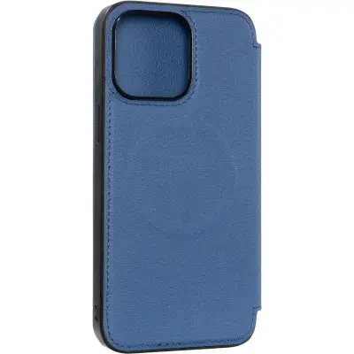 Чехол-Книжка Premier Book Magsafe iPhone 15 Pro Max Синяя