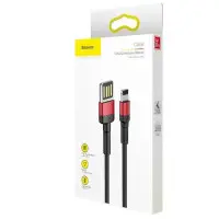 Кабель дата Baseus Cafule Lightning SE 1м Чёрно-красный Кабель дата Baseus Cafule Lightning SE 1м Чёрно-красный