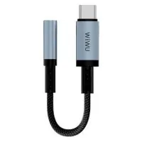 Перехідник аудіокабель Wiwu WI-C047T Type-C - 3.5Чорний Перехідник аудіокабель Wiwu WI-C047T Type-C - 3.5Чорний