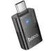 Перехідник адаптер OTG Hoco UA36 USB to Type-C Чорний