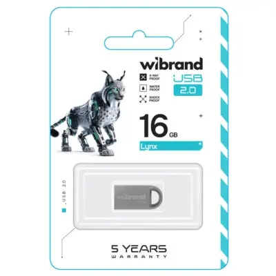 USB 16Gb Wibrand Lynx USB 2.0 Срібна USB 16Gb Wibrand Lynx USB 2.0 Срібна