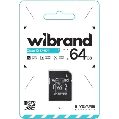 Micro SD 64Gb Wibrand Class10 (Adapter SD) Micro SD 64Gb Wibrand Class10 (Adapter SD)