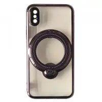 Чохол накладка Shining Holder MagSafe iPhone X Фіолетова