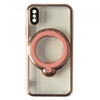 Чохол накладка Shining Holder MagSafe iPhone XR Рожева