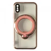 Чохол накладка Shining Holder MagSafe iPhone XR Рожева