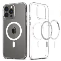 Чехол накладка Clear MagSafe iPhone 13 Pro Прозрачная