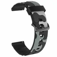 Ремінець Amazfit Bip Силікон Принт Камуфляж Чорно-сірий