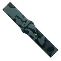 Ремінець Amazfit Bip Силікон Принт Камуфляж Піксель Чорно-сірий