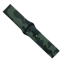 Ремешок универсальный 22мм Силикон Принт Камуфляж Черно-зеленый 1 Ремешок универсальный 22мм Силикон Принт Камуфляж Черно-зеленый 1
