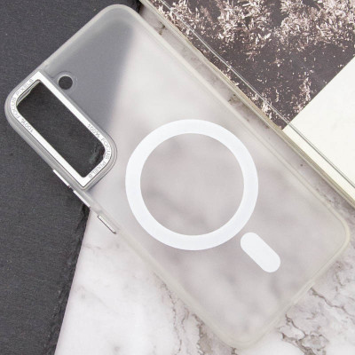 Чехол накладка Lyon Frosted MagSafe Samsung  S901 (S22) Белая