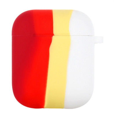 Чохол для AirPods 1/2 Colorfull Червоний/Білий
