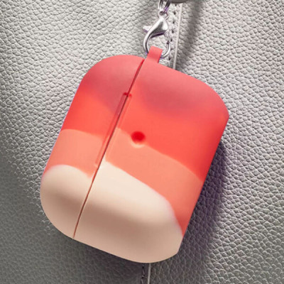 Чехол для наушников AirPods Pro Colorfull Розовый/Красный