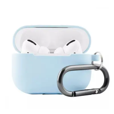 Чохол для навушників AirPods Pro New Блакитний Lilac Cream