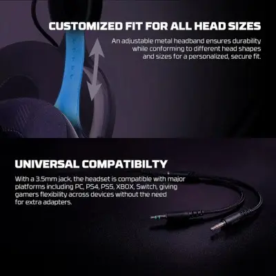 Накладные игровые наушники-гарнитура с микрофоном PC Fantech MH92 Carbon Черные Накладные игровые наушники-гарнитура с микрофоном PC Fantech MH92 Carbon Черные