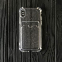 Чехол накладка Card Case Briliant iPhone X Прозрачная Чехол накладка Card Case Briliant iPhone X Прозрачная