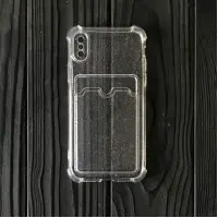Чехол накладка Card Case Briliant iPhone X Прозрачная