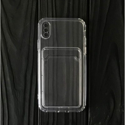 Чехол накладка Card Case iPhone X Прозрачная