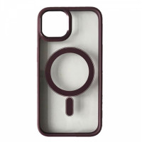Чехол накладка Crystal Guard MagSafe iPhone 12/12 Pro Марсала