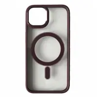 Чехол накладка Crystal Guard MagSafe iPhone 12/12 Pro Марсала