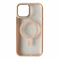 Чехол накладка Crystal Guard MagSafe iPhone 12/12 Pro Розовый Песок