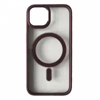 Чехол накладка Crystal Guard MagSafe iPhone 13 Pro Марсала
