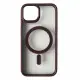 Чехол накладка Crystal Guard MagSafe iPhone 13 Pro Марсала