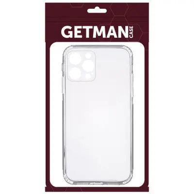 Чохол накладка Getman iPhone 12 Pro Прозора Чохол накладка Getman iPhone 12 Pro Прозора