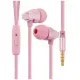 Провідні вакуумні навушники Celebrat C8 Super Bass Pink, рожевий